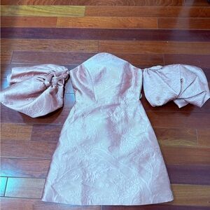 Corset Pink Off-Shoulder Dress